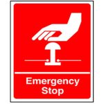 Emergency Stop R/P 200 x 150mm