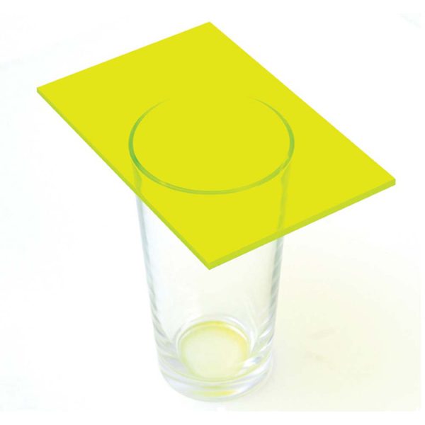 Fluorescent Cast Acrylic 3mm Sheet - Neon Lime Green 1000 x 500mm