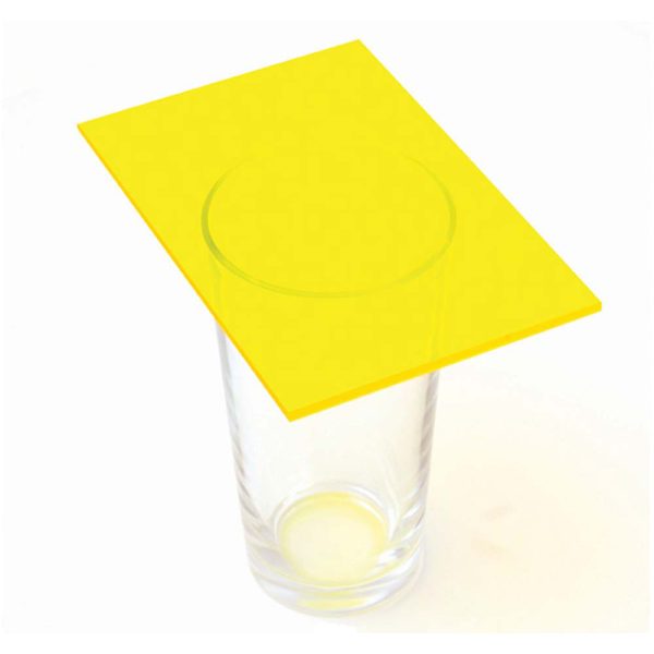 Fluorescent Cast Acrylic 3mm Sheet - Neon Yellow 1000 x 500mm