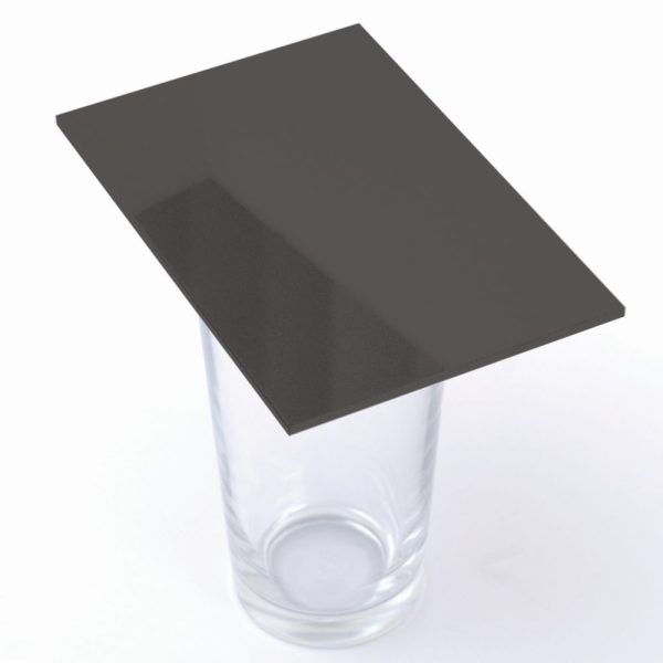 Premium Cast Acrylic 3mm Sheet - Solid Dark Grey 1000 x 500mm