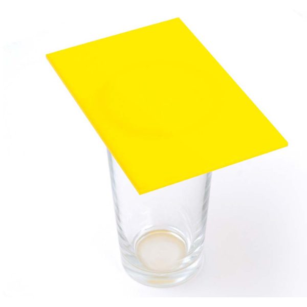 Premium Cast Acrylic 3mm Sheet - Solid Yellow 1000 x 500mm