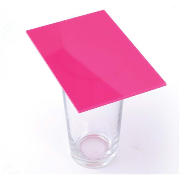 Premium Cast Acrylic 5mm Sheet - Solid Cerise Pink 600 x 400mm