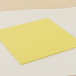 Pastels Cast Acrylic 3mm Sheet - Lemon Bonbon 600 x 400mm