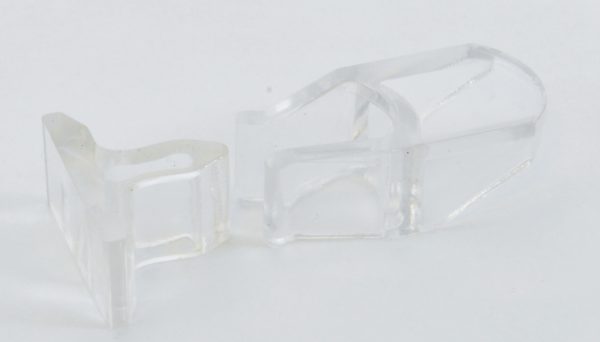 Clear Acrylic Door Catches - Pack of 10