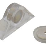 Clear Acrylic Magnetic Catches 21  x 10  x 11mm - Pack of 10