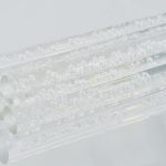 Bubble Acrylic Rods - Bulk Pack of 10 - Clear