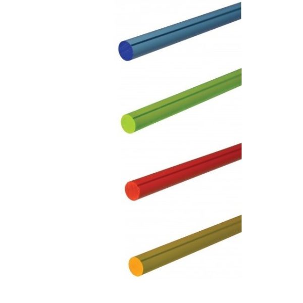 Fluorescent Acrylic Rods - Pack of 20 - Assorted Colours