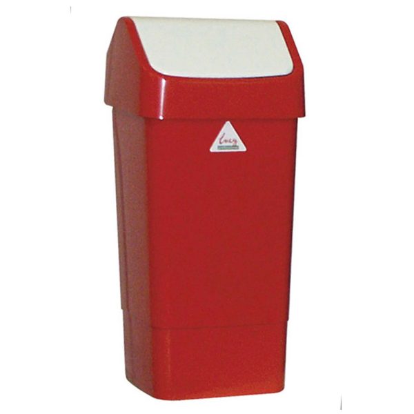 Swing Top Bin - Red