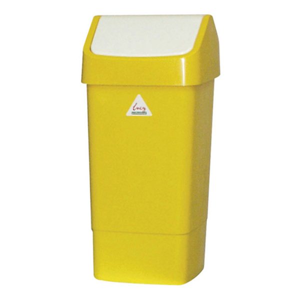 Swing Top Bin - Yellow