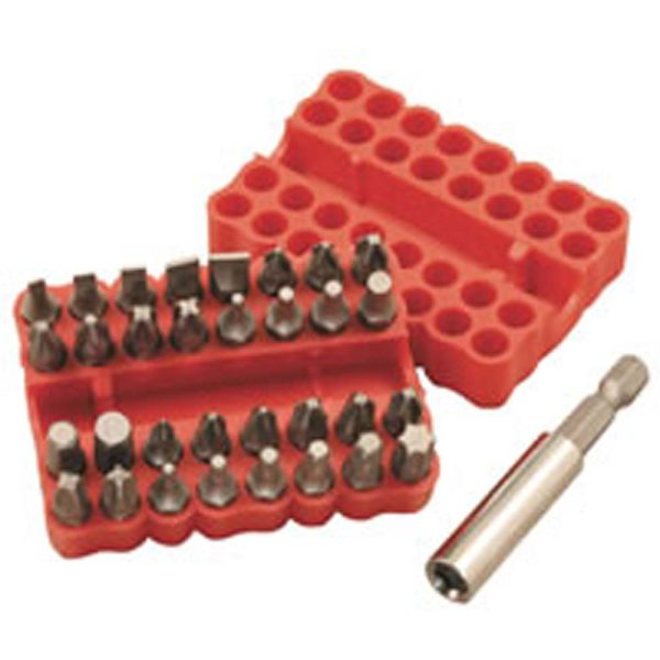 Standard Screwdriver Bit Set - 33 Piece Set