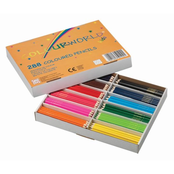 Colouring Pencils Assorted - Pack of 288