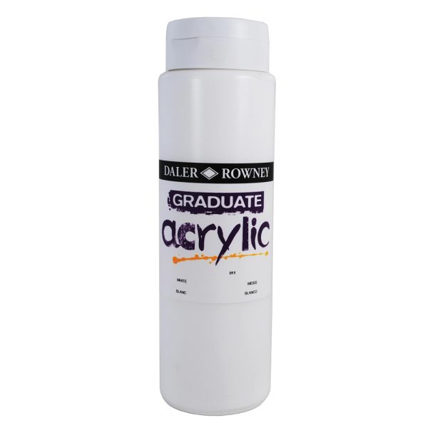 Daler Rowney Graduate Acrylic - White - 500ml