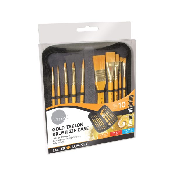 Daler Rowney Gold Taklon Brush Set - 10pce