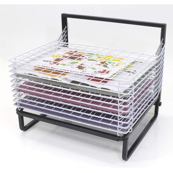 Spring Loaded Drying Rack - 10 shelf