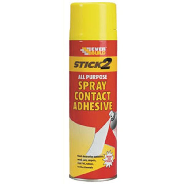 Everbuild Contact Adhesive - Spray Aerosol - 500ml