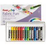Pentel Fabric Fun Pastel Dye Sticks 15pce