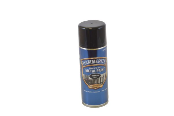 Hammerite Aerosol 400ml - Black Smooth Finish