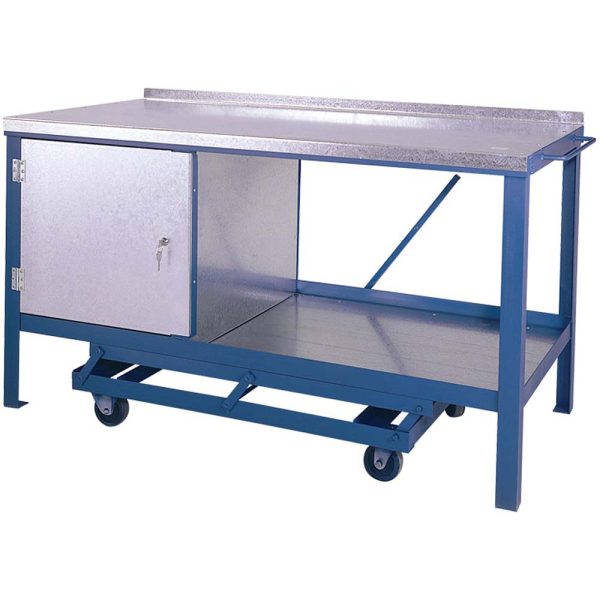 Edubench Mobile Heavy Duty Bench - with single cupboard 1200 x 750mm