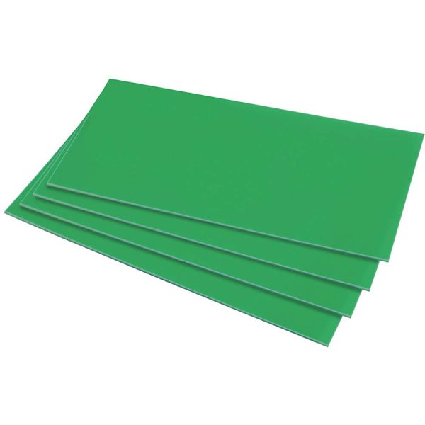 HIPS  1.0mm Sheet - 254mm x 457mm - Green