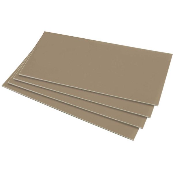 HIPS  1.0mm Sheet - 254mm x 457mm - Silver Grey