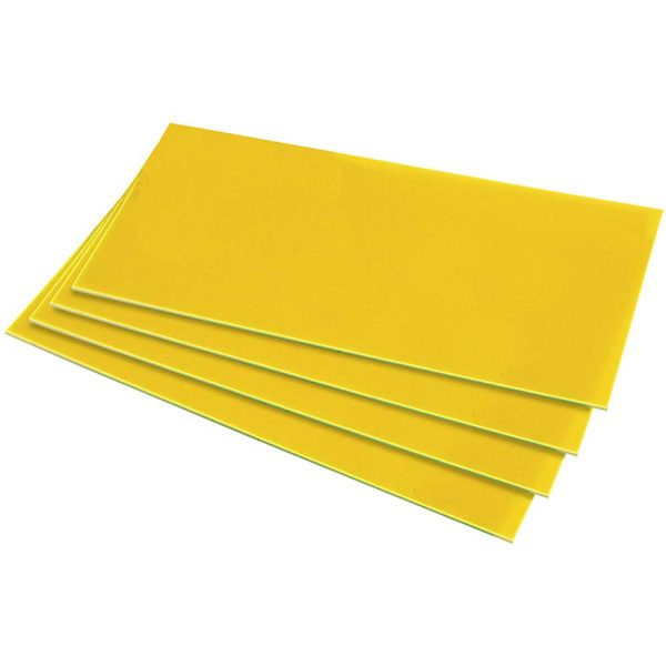 HIPS  1.0mm Sheet - 254mm x 457mm - Yellow