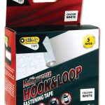 Hook & Loop Fastening Tape, White - 5m roll x 25mm