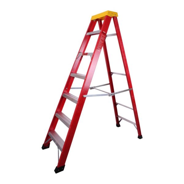 Fibreglass Step Ladder - 6 Tread