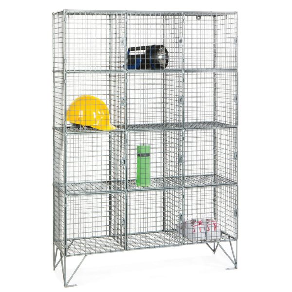 Mesh Locker 12 Compartment, H1305mm x W915mm x D450mm