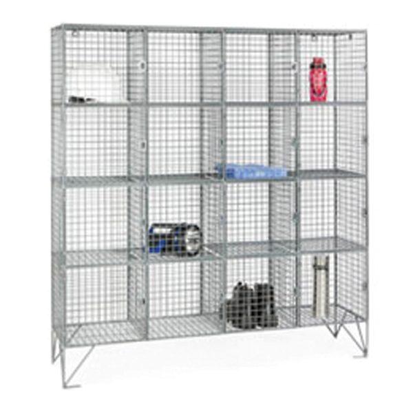 Mesh Locker 16 Compartment, H1305mm x W1220mm x D450mm