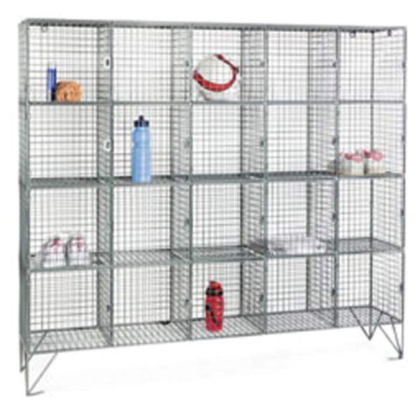 Mesh Locker 20 Compartment, H1305mm x W1525mm x D450mm