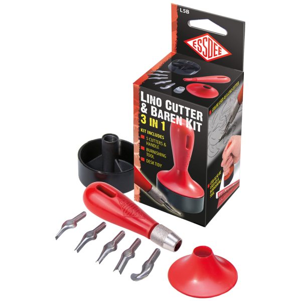 Essdee Lino Cutter and Baren Kit - 5 Piece