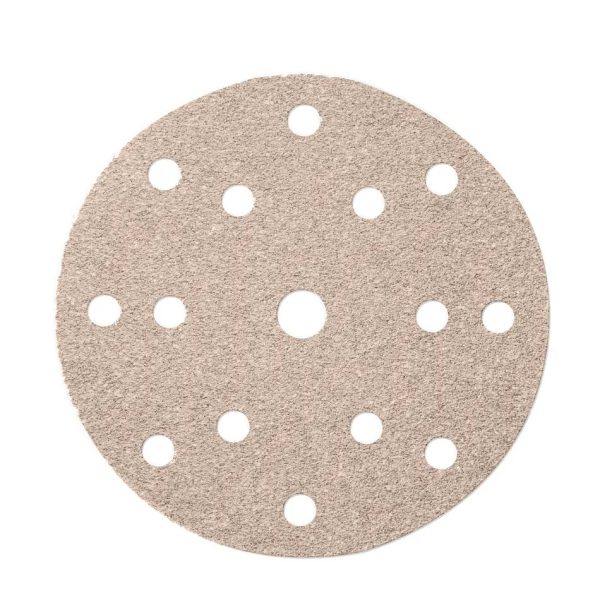 Mirka White Multi-Hole Abrasive Discs 150mm, 60 Grit - Pack of 50