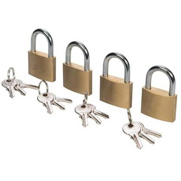 Brass Padlock 25mm - Keyed Alike