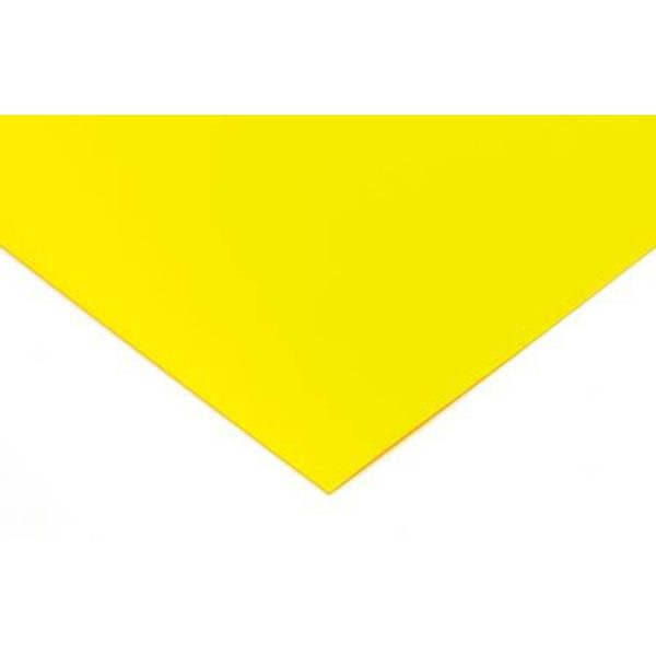 Polypropylene 0.75mm Sheet - 1100 x 650mm - Yellow