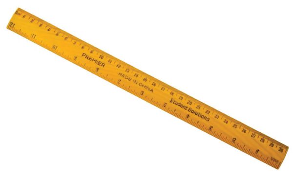 Wooden Ruler 300mm/12”