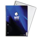 Spiral Notebook 5mm Squares A4 - 160 Page