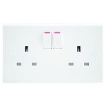 Socket Switched 2 Gang Double Pole