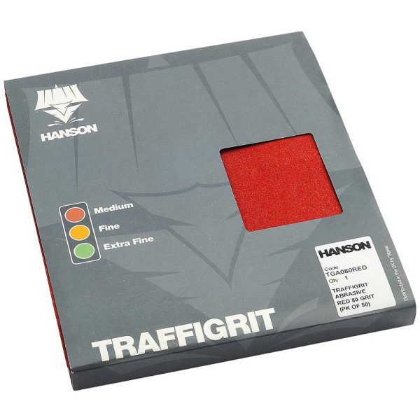 Traffigrit Abrasive Red 80 Grit (pk of 50)