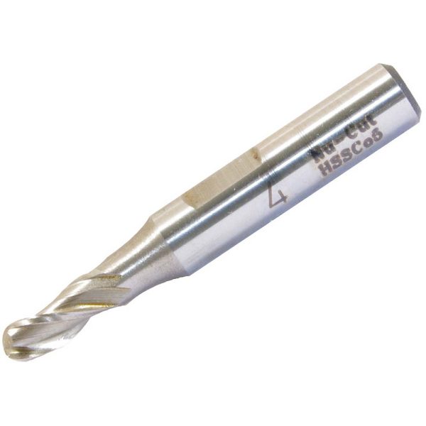 Borman HSS Small Milling Cutter - Ball Nosed - 2mm